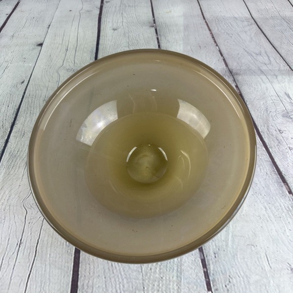Simply elegant blown bowl signed by artist David Goldhagen unique sculpture - Picture 2 of 8